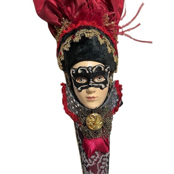 Wayne Kleski Katherine's Collection Jester Masquerade Cone Decor Retired - Picture 2 of 6